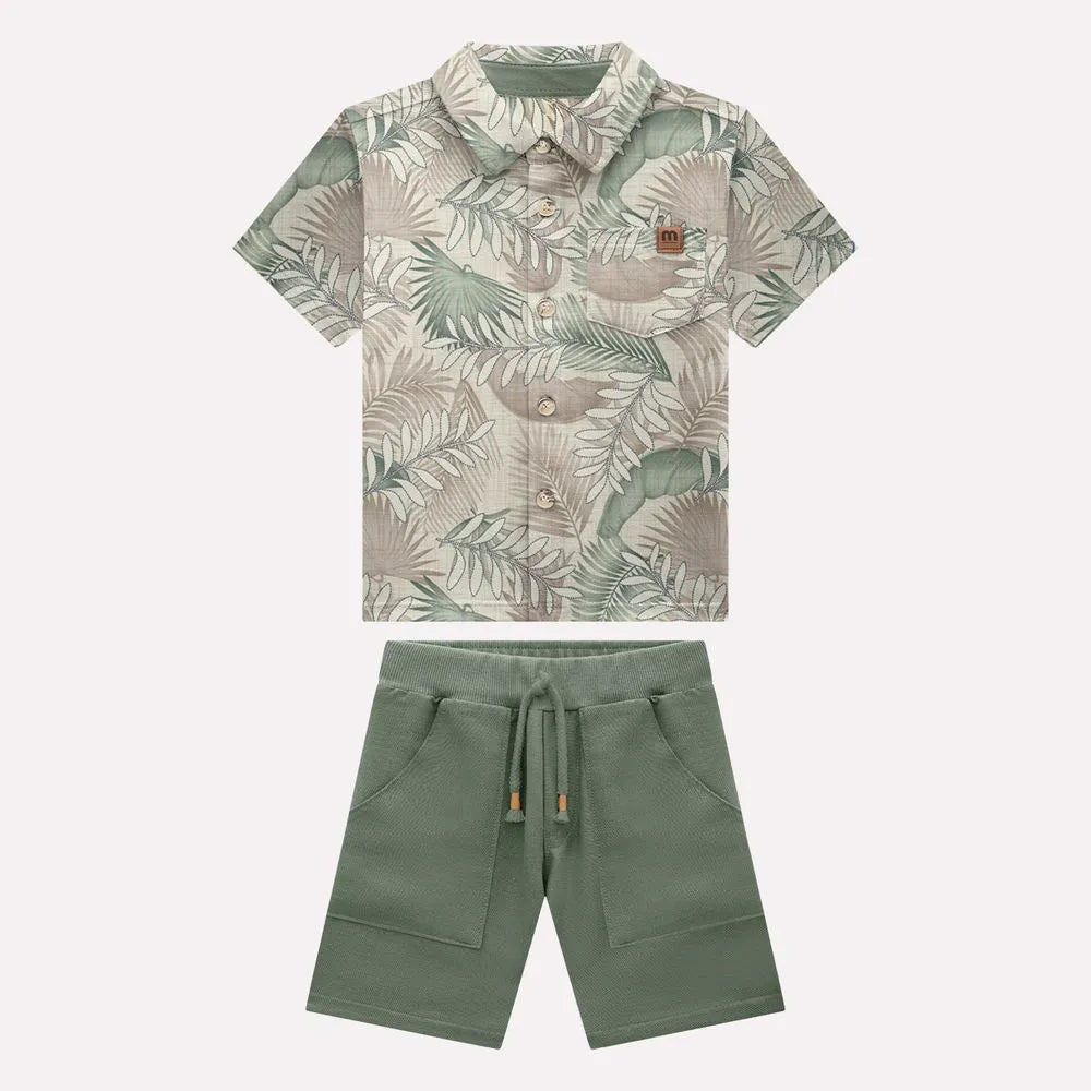 Conjunto Infantil Menino Folhagem Milon