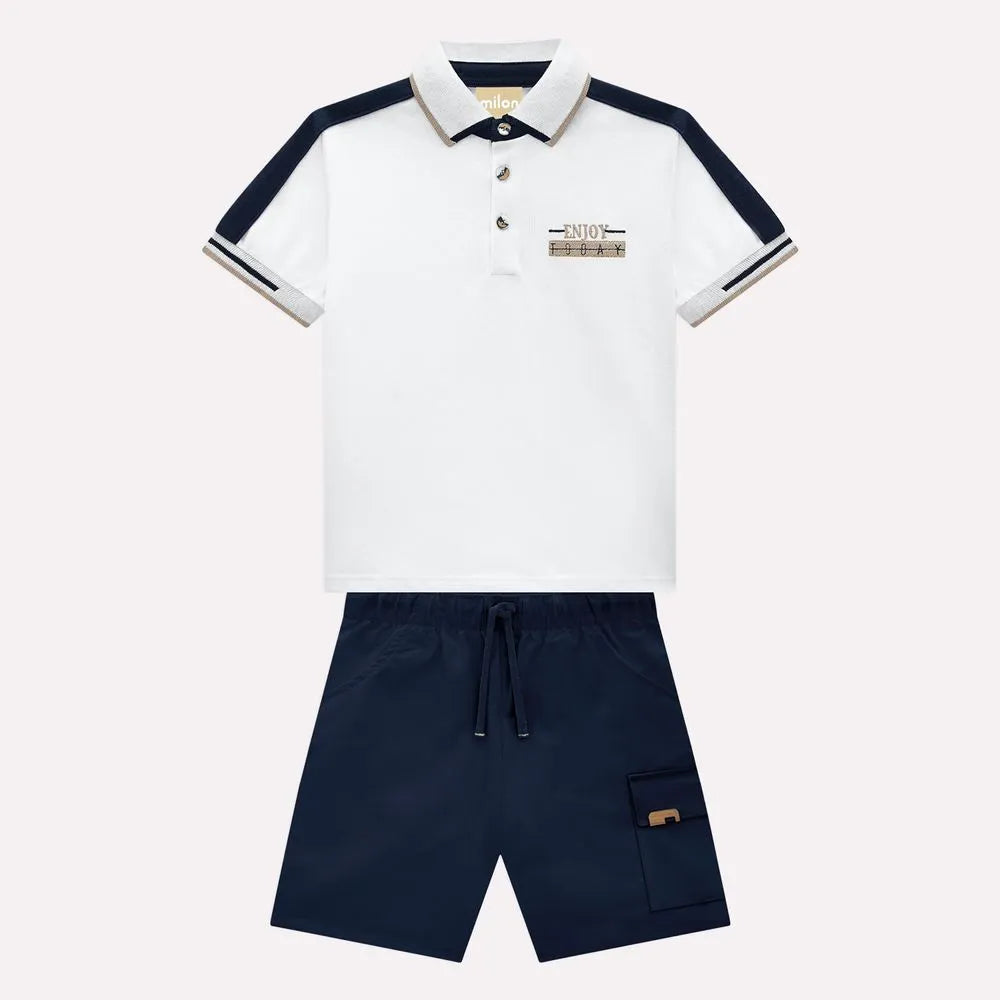 Conjunto Infantil Menino Lettering Milon