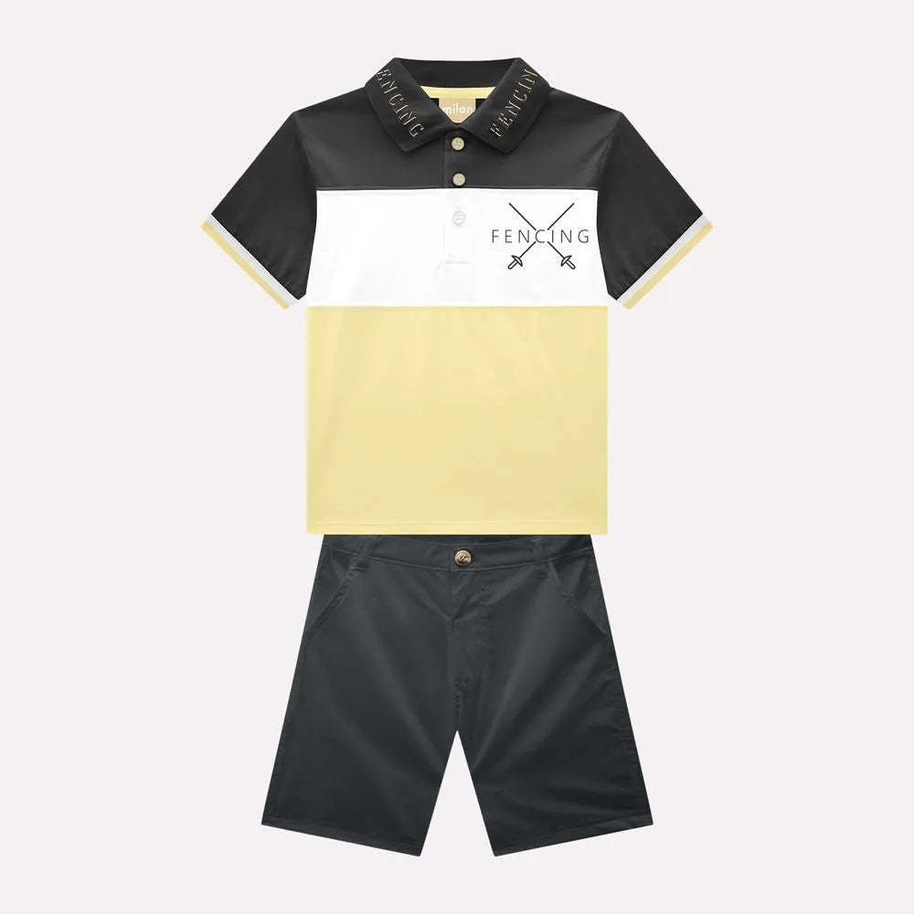 Conjunto Infantil Menino Bordado Milon