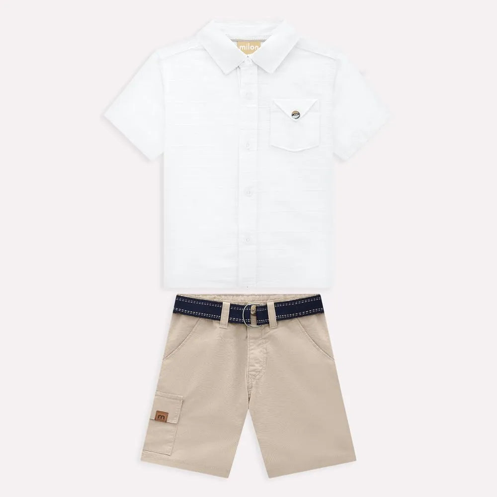 Conjunto Infantil Menino em Algodão Milon