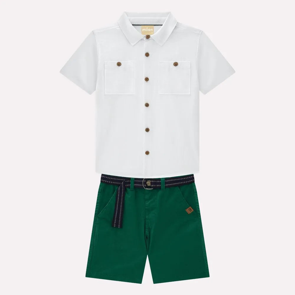 Conjunto Infantil Menino em Algodão Milon