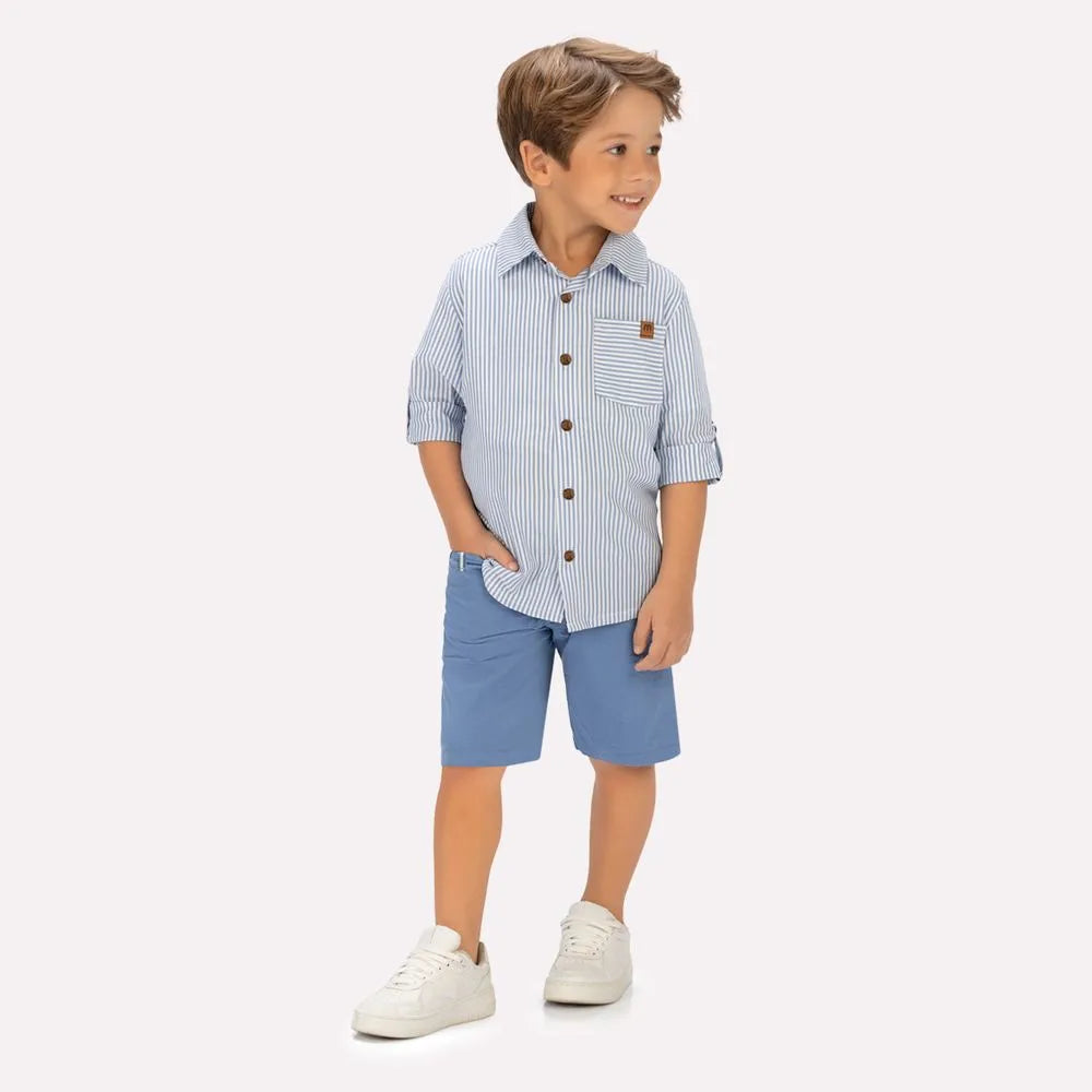 Conjunto Infantil Menino Listrado Milon