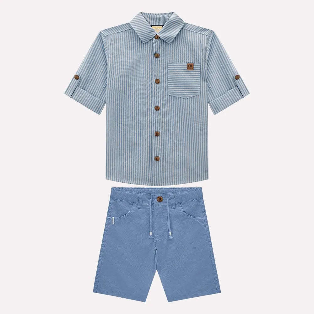 Conjunto Infantil Menino Listrado Milon