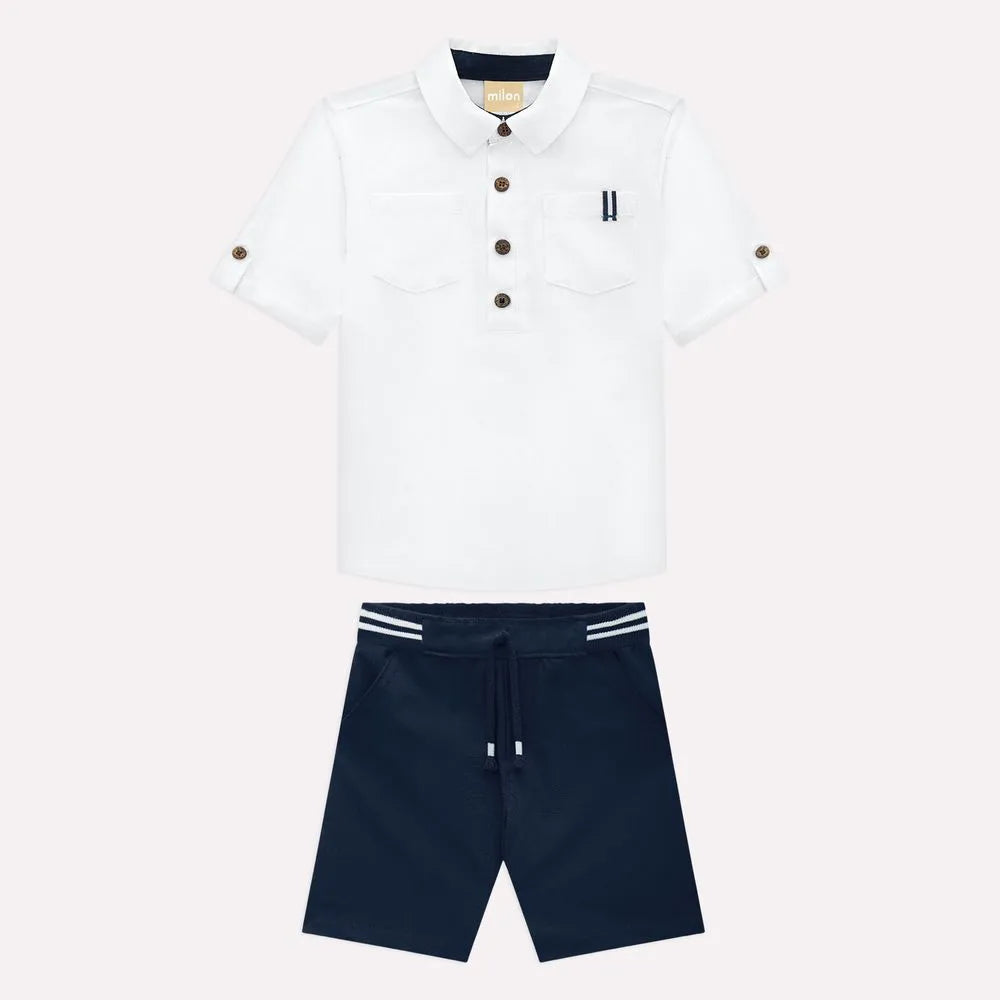 Conjunto Infantil Menino em Linho Milon