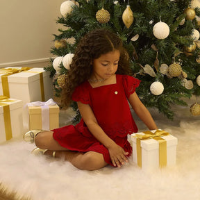 Conjunto Infantil Menina Vermelho Milon