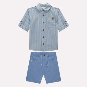 Conjunto Infantil Menino Listrado Milon