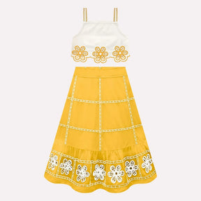 Conjunto Infantil Menina Bordado Milon